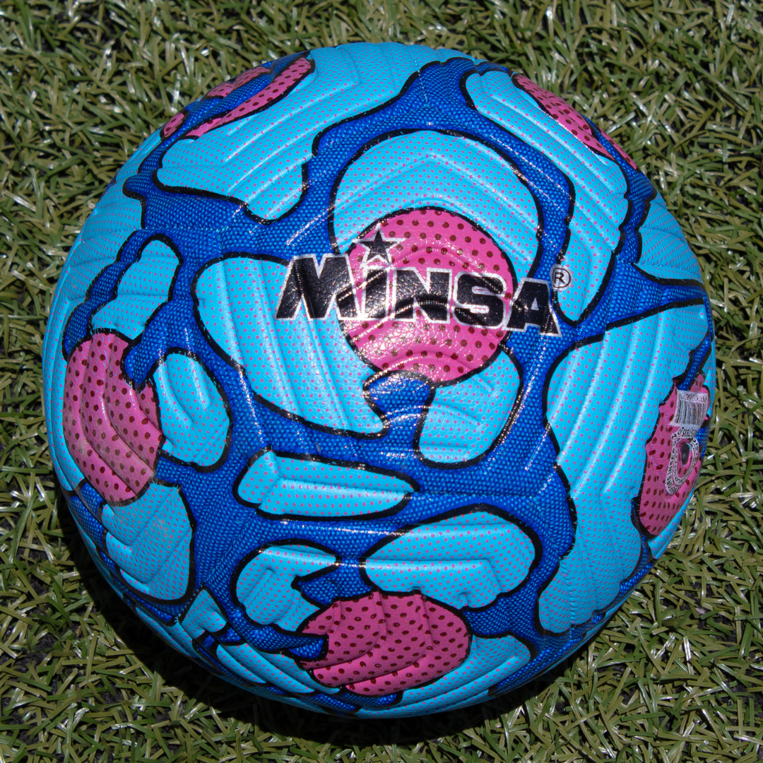 Balón de fútbol Minsa Azul